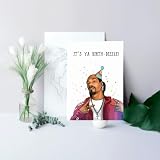 RUALOVE Funny Birthday Card, Happy Birthday Gift for Hip Hop Women Men, Rapper Birthday Card, Humor Birthday Decoration for Rapper Music Lover, Music Birthday Merch, Birthday Gift for Dad Mom Uncle