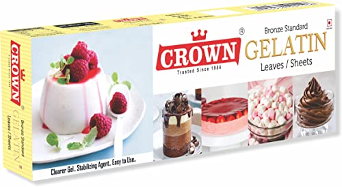 Image of CROWN Gelatin Leaf /Sheets Bronze Standard 250g