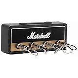 FUYULE マーシャル キーハンガー マーシャル 2.0JCM800 アンプ型キーハンガー キーボックス アルミ合金素材 壁掛け おしゃれ プラグ型キーチェーン4本付 収納 アンプ型 玄関収納 鍵置き