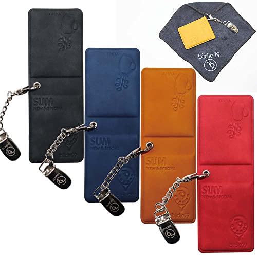 BIRDIE79 Sum Clip - Magnetic Golf Towel Holder and Putter Keeper with Metal Leash for Secure Accessories - Money Clip (Blue)