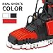 Basketball Sneaker Building Blocks Set, 4 Color Variants, Mini Bricks Sports Shoes, Gift for Sneaker Fans (Red&Black)