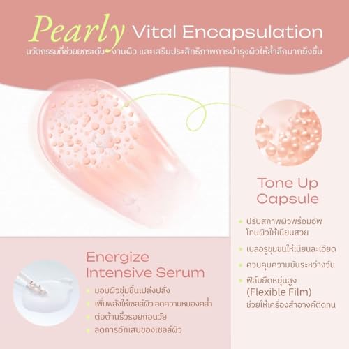 Generic Fleen. Beauty Energize Tone Up Serum 30ml(1.01 Oz.) – 3-in-1 Base, Primer & Moisturizer – Lightweight Formula for a Brightened, Even-Toned Look
