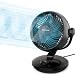 WOWDSGN Ventilator Leise 22dB Mit 6 Stufen & Display - 9-Stunden-Timer, Leistungsstarker 3D Turbo-Luftzirkulator - 100° & 80° Oszillation - Tischventilator für Schlafzimmer Wohnzimmer Büro Küchen
