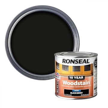 Ronseal 10 Year Woodstain Black Ebony 250ml