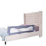 Toddler Bed Rails Guard – Universal Baby & Children Bed Rail For Box Spring &slats – Kids Bed Rails for Toddlers For Cribs, Twin, Double, Full size Queen & king bed - Grey (35.5L19.5H) in –By TotCraft
