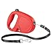 Extendable Leash for Medium Dogs Flippy ONE Cord S, Retractable Cord 4,5 m, max 12 kg, Red