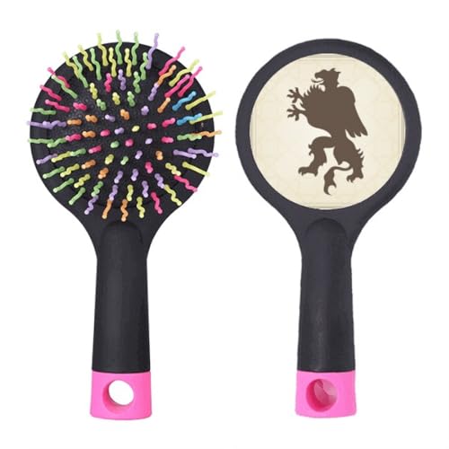 Brosse à cheveux démêlante coussin d'air brosse pneumatique cheetah