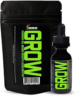 GROW Maximum XXL Beard Growth & Mustache Accelerator - #1 Formula Serum Oil
