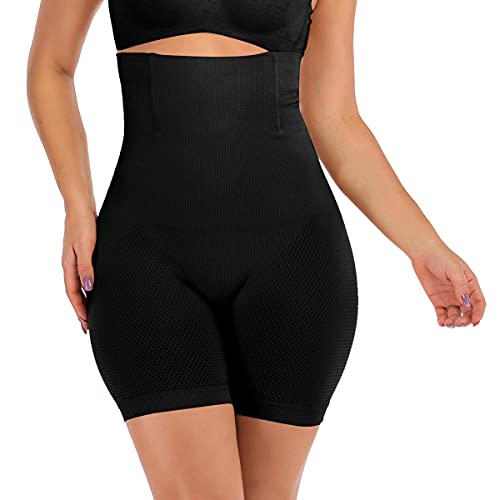 Vorcy Short gainant taille haute pour femme - Short gainant taille haute, Noir , XS Cover