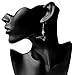 NFL Siskiyou Sports Womens New England Patriots Crystal Dangle Earrings One Size Team Color