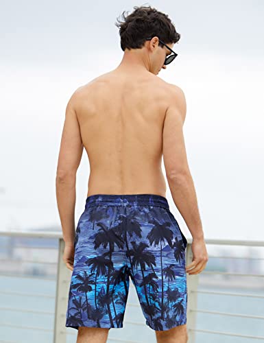 TUONROAD Mens Swim Trunks with Compression Liner 2 in 1 Board Shorts 9 Inch Quick Dry Swimming Trunks with Pockets4