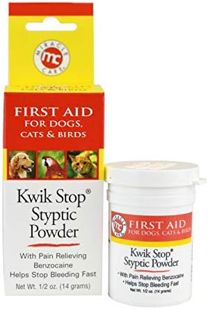 Miracle Care Kwik Stop Styptic Powder, 0.5 Oz