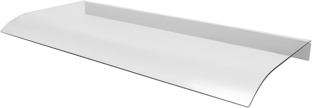 ransparent Door Awning Canopy Window Awning, Thicken Clear Cover Maintenance-Free Awning Canopy UV Rain Snow Protection for Residential Commercial Applications, 31.5x15.75in