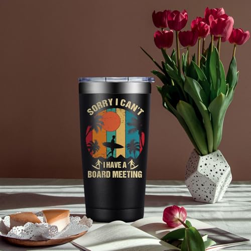 DOEARTE Surfing Gifts for Men Women - Christmas Birthday Gift Ideas for Surfing Lover - Surfings Accessories for Surfer Coworker - 20oz Surfings Tumbler