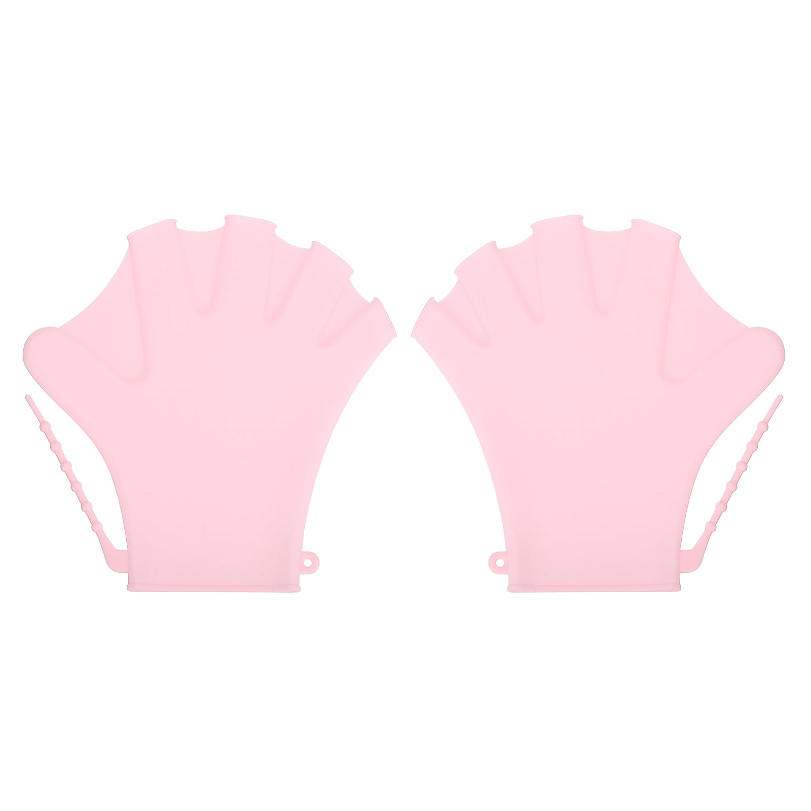 PATIKIL 8 Inch Swim Gloves, 1 Pair Silicone Swimming Gloves for Men Women Adults Water Resistance Training Diving Snorkeling, Pink