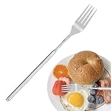 Tenedor Extensible,Acero Inoxidable Mango Largo - Tenedor Retráctil Barbacoa Utensilios de Cocina | Para Oficina Escuela Barbacoa Camping Parrilla al Aire Libre Senderismo
