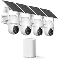 4-Cam ELYSOO 2K/4MP Home Security Solar Camera System w/ 64GB Local Storage