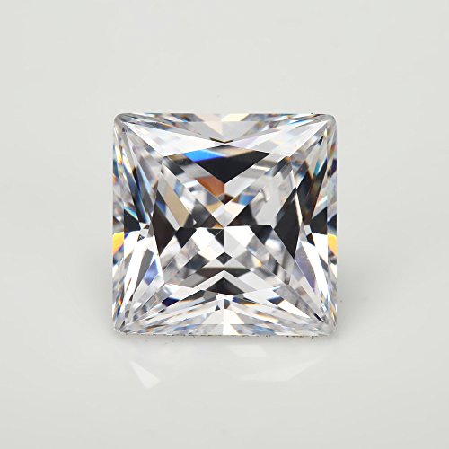 Wuzhougems SQ01 50Pcs 7X7Mm Aaaaa Square White Princess Cut Loose Cubic Zirconia Cz Stone Gemstone thumb #1