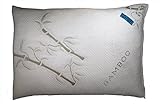Five Diamond Collection Washable Bamboo Covered Shredded Memory Foam Queen Pillow, Made in USA