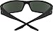 SPY Cooper XL, Rectangular Wrap Sunglasses, Color and Contrast Enhancing Lenses, Matte Black - Grey Lenses