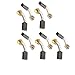Aexit 5 Pairs Electrical Pcs 15mm x 10mm x 6mm Motor Carbon Brushes for Electric Motors Power Tool