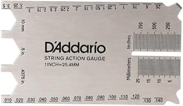 D'Addario Règle pour mesurer et ajuster l'action des cordes D'Addario