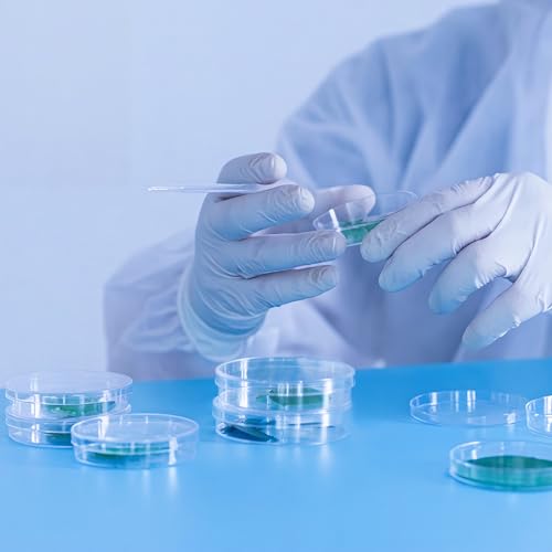 Plastic Petri Dishes with Lids, Single-use Petri Dish，Laboratory Petri Dish, Clear Stackable Culture Dishes for Lab Experiment, Biology, School Science Project, Myclogy. (12, 90 * 15mm) - Thumbnail 5