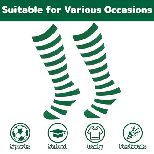 Image of Olreco 1 Pack Toddler Kids Youth Soccer Socks Girls Boys Baseball Socks Youth Knee High Softball Football Accessories Cotton