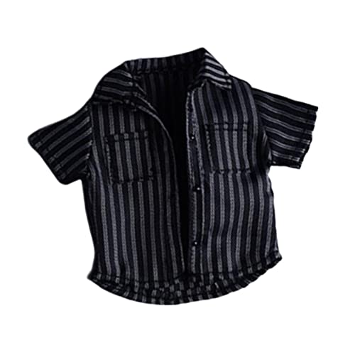 Camisa de rayas 1/12 para ropa rota de figura acción y muñecos