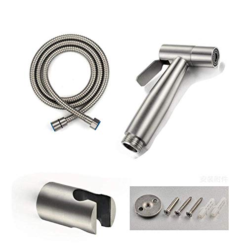 GKJHTED Kit de rociador de Inodoro para bidé Hnd Held, Juego de Inodoro para Ducha supercargado de Acero Inoxidable 304, rociador de bidé