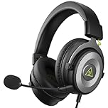 EKSA E900 Wired Gaming Headset for Xbox One - PC Headset with Detachable Noise Cancelling Microphone, 3D Stereo Sound 50mm Driver- Gaming Headphones for Xbox S/X, PS4 PS5, Switch, Laptop (Sliver)