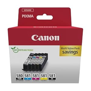 Canon PGI-580 + CLI-581 Multipack Cartouches d'encre d'origine