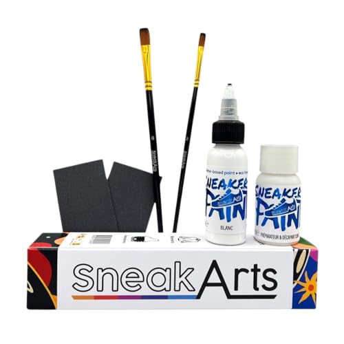 SneakArts Kit Rénovation Cuir Blanc - Sneakers, Sacs, Chaussures