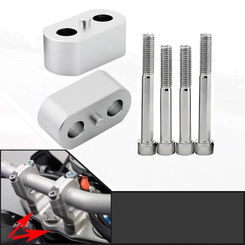 Rehausseurs de guidon moto 20mm collier fixation pontet guidon Tiger Explorer 1200 XC XR XRT XRX