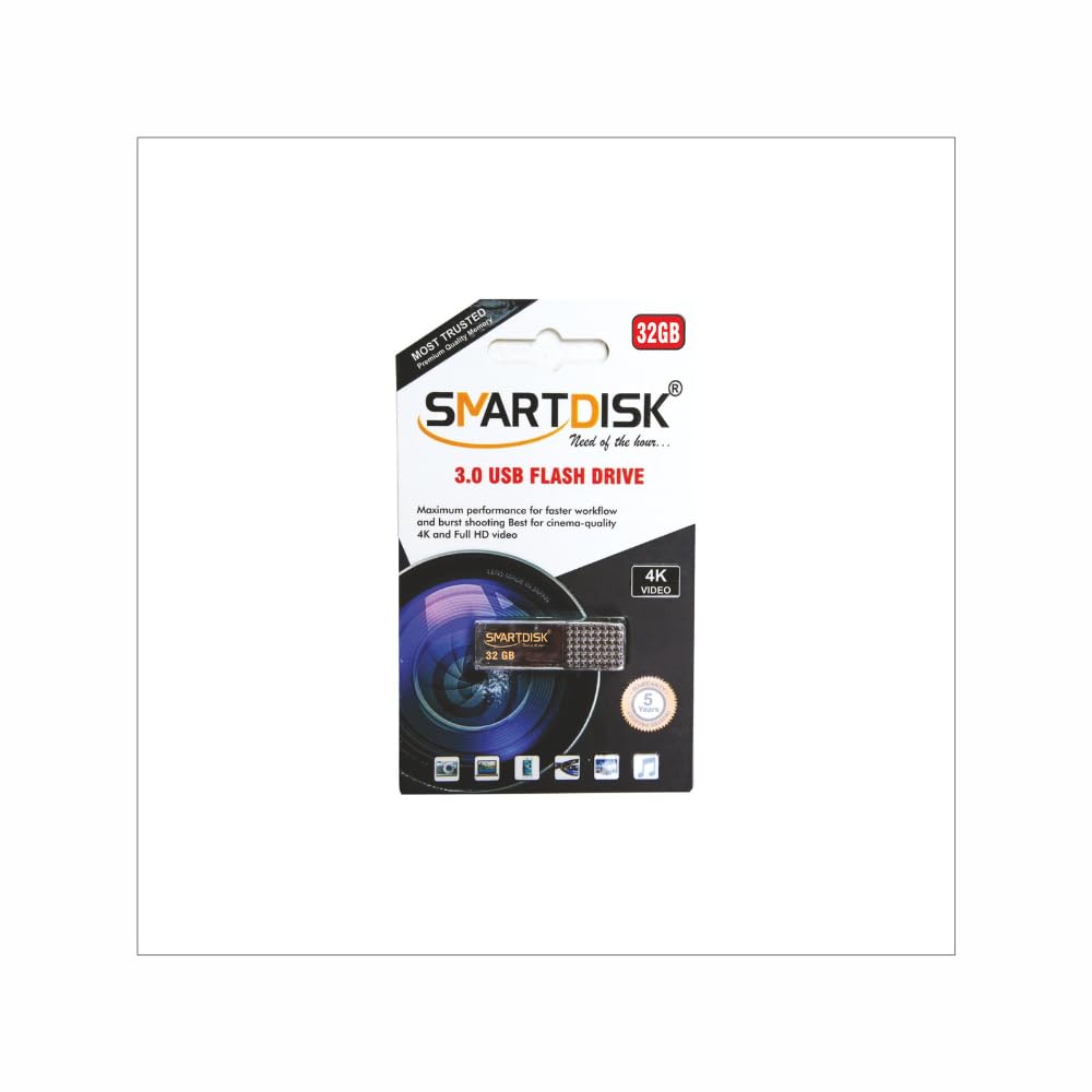 SMARTDISK USB 3.2 Classic Plastic Pen Drive 32GB | High-Speed Flash Drive for Laptop, PC, Smart TV & Car Music System | Store Photos, Videos, Documents & Backup for Daily Use-image-42