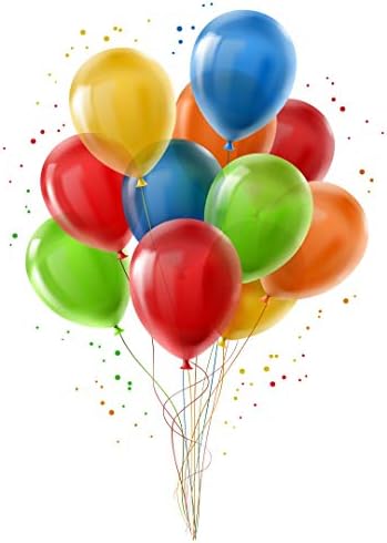 STZ Assorted Rainbow Color Party Balloons Bulk 5 Pcs 12 Inch Strong Latex Ballons for Birthday Party Wedding Arch Decoration or Kids Toy