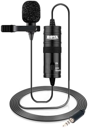 Microfone Lapela Boya By-M1 Compatível com Smartphone DSLR PC Pre...