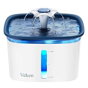 Veken 95oz28L Pet Fountain Automatic Cat Water Fountain Dog Water Dispenser with Smart Pump for Cats Dogs Multiple Pets