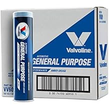 Valvoline General Purpose Amber Grease 14.1 OZ Cartridge, Case of 10