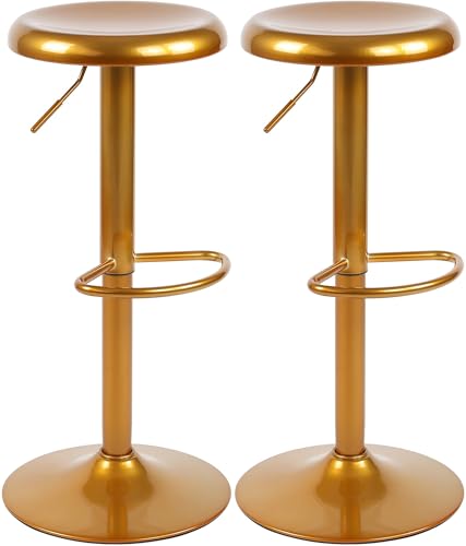 CLP Juego de 2 taburetes de Bar Ajustables