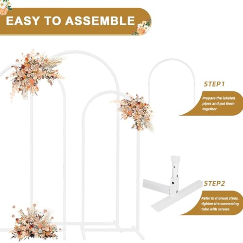 Support de jardin stable en métal pour arche de mariage et ballons
