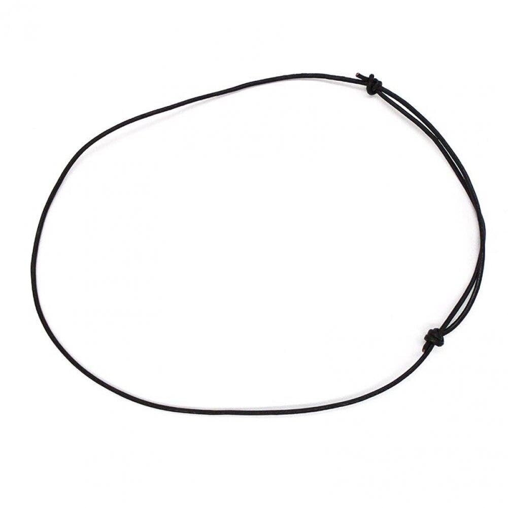 Collana Girocollo Regolabile 20 Pezzi/Set Collana con Ciondolo in Corda di Canapa Nera Catene Girocolli Corde con Nodi