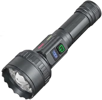 Uzun Menzilli Kamp El Feneri 5000 L MEN / 50Watt Dijital  arj G stergeli + Tripod Hediyeli Kamp Lambas  [Enerji S n f  A]