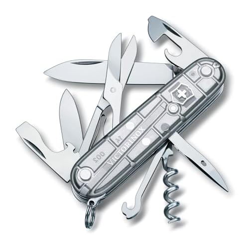 Victorinox, Schweizer Taschenmesser, Climber, Multitool, Swiss Army Knife mit 14 Funktionen, Klinge, gross, Korkenzieher, Dosenöffner
