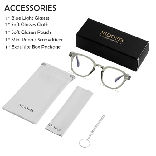 Image of Retro Round Blue Light Blocking Glasses for Men Women, Vintage Frame Non-prescription Computer Reading Eyeglasses