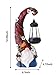 Pohabery Gnome Garden Decor Statue Solar Gnomes Decorations for Yard with Lantern Light Outdoor Decorations for Patio Mom Gift