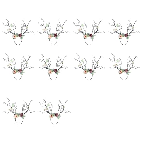 Lot de 10 coiffes de renne tendances pour déguisement festif