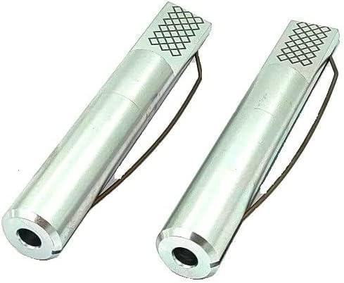 Buyohlic Spring Loaded Aluminum Bench Dog – 3/4-Inch x 4-3/8-Inch for Workbenches (4 PCS)