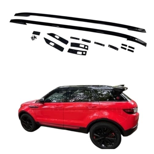 Barres de toit en aluminium aérodynamique premium pour Range Rover Evoque finition Silver - 2