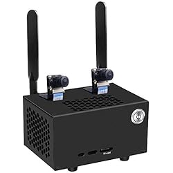 GeeekPi NVIDIA Jetson Nano Carcasa de Metal con Ventilador de refrigeración, Interruptor de Control de alimentación y restablecimiento para NVIDIA Jetson Nano Developer Kit (para versión B01/A02)